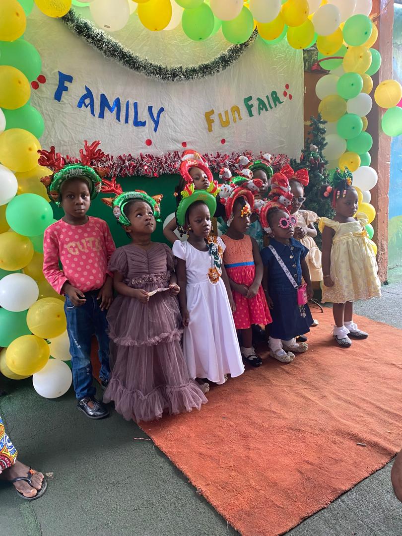 Pupils at the Peachmark Family Fun Fair
